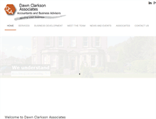 Tablet Screenshot of dawnclarkson.co.uk